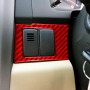 2 PCS Set for Honda CRV 2007-2011 Carbon Fiber Car Central Control Card Box Panel Decorative Sticker, Right Drive (Red)