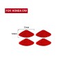 4 PCS Set for Honda CRV 2007-2011 Carbon Fiber Car Inner Door Bowl Patch Decorative Sticker, Left and Right Drive Universal(Red)