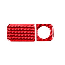 2 PCS Set for Honda CRV 2007-2011 Carbon Fiber Car Glove Box Opening Frame Decorative Sticker, Right Drive (Red)