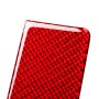 4 PCS Set for Honda CRV 2007-2011 Carbon Fiber Car Inner Armrest Gasket Decorative Sticker, Left and Right Drive Universal (Red)