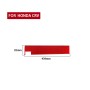 For Honda CRV 2007-2011 Carbon Fiber Car Co-pilot Glove Box Panel Decorative Sticker, Left Drive (Red)