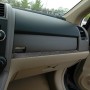 For Honda CRV 2007-2011 Carbon Fiber Car Co-pilot Center Control Trim Decorative Sticker, Left Drive (Red)