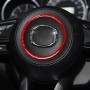 Углеродное рулевое колесо карбонового волокна декоративная наклейка для Mazda 3 Axela 2017-2018, левый и правый привод (красный)