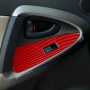 Углеродное волокно Углеродное волокно, декоративная наклейка для Toyota RAV4 2006-2013, правый привод (красный)