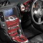 18 in 1 Car Carbon Fiber Whole Set Decorative Sticker for Nissan 370Z / Z34 2009-, Right Drive (Red)