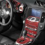 18 in 1 Car Carbon Fiber Whole Set Decorative Sticker for Nissan 370Z / Z34 2009-, Left Drive (Red)