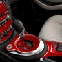 10 in 1 Car Carbon Fiber Central Control Gear Multimedia Decorative Sticker for Nissan 370Z / Z34 2009-, Left Drive (Red)