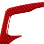 5 in 1 Car Carbon Fiber Gear Water Cup Holder Panel Decorative Sticker for Nissan 370Z / Z34 2009-, Left Drive (Red)