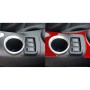 Углеродное волокно-волокно панель для водяной чашки декоративная наклейка для Nissan 370Z / Z34 2009-, левый и правый привод Universal (красный)