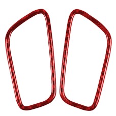 Угородная панель на выходе из углеродного волокна декоративная наклейка для Porsche Macan 2014-2021, левый и правый привод Universal (красный)