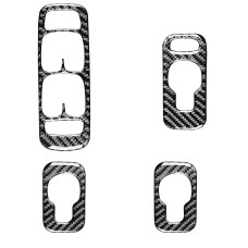 4 in 1 Car Carbon Fiber Door Set A Decorative Sticker for Volvo XC90 2003-2014, Left Drive