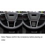 Углеродное рулевое колесо Car Углеродного волокна Нижняя декоративная наклейка Audi A6L / A7 2019-, левый и правый диск универсальный