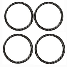 4 PCS Car Carbon Fiber Horn Ring Solid Color Decorative Sticker for BMW G01 X3 2018-2020 / G02 X4 2019-2020, Left and Right Drive Universal