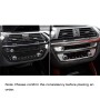 2 in 1 Car Carbon Fiber Air Conditioner CD Control Panel M Performance Decorative Sticker for BMW G01 X3 2018-2020 / G02 X4 2019-2020, Left Drive
