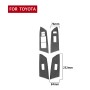 4 PCS / Set Carbon Fiber Car Glass Lift Switch Ring Decorative Sticker for Toyota Tundra 2014-2018, Left Driving