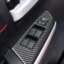 4 PCS / Set Carbon Fiber Car Glass Lift Switch Ring Decorative Sticker for Toyota Tundra 2014-2018, Left Driving