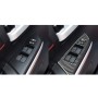 4 PCS / Set Carbon Fiber Car Glass Lift Switch Ring Decorative Sticker for Toyota Tundra 2014-2018, Left Driving