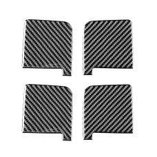 4 PCS / Set Carbon Fiber Car Inner Door Bowl Decorative Sticker for Toyota Tundra 2014-2018, Left Right Driving Universal