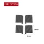 4 PCS / Set Carbon Fiber Car Inner Door Bowl Decorative Sticker for Toyota Tundra 2014-2018, Left Right Driving Universal