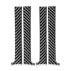 4 PCS / Set Carbon Fiber Car Inner Handle Decorative Sticker for Toyota Tundra 2014-2018, Left Right Driving Universal