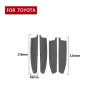 4 PCS / Set Carbon Fiber Car Door Inner Armrest Decorative Sticker for Toyota 4Runner 2010-2020