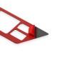 2 ПК / Установите углеродное волокно-подъемное окно, кнопка дефоггера Декоративная наклейка для Nissan GTR R35 2008-2016, правое вождение (красное)