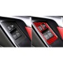 2 PCS / Set Carbon Fiber Car Window Lift Defogger Button Decorative Sticker for Nissan GTR R35 2008-2016, Right Driving(Red)