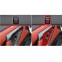 6 PCS / Set Carbon Fiber Car Window Lift Button Door Lock Decorative Sticker for Nissan GTR R35 2008-2016, Right Driving (Red)