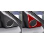 Carbon Fiber Car Door Horn Decorative Sticker for Nissan GTR R35 2008-2016, Left and Right Driving Universal (Red)