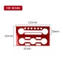 Carbon Fiber Car Instrument Control Panel Decorative Sticker for Nissan GTR R35 2008-2016, Left Driving (Red)