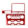 2 PCS / Set Carbon Fiber Car Navigation Instrument Decorative Sticker for Nissan GTR R35 2008-2016, Left Driving (Red)