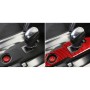 Carbon Fiber Car Gear Shift Panel Decorative Sticker for Nissan GTR R35 2008-2016, Left and Right Driving Universal(Red)