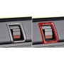 2 PCS / Set Carbon Fiber Car Left Right Door Lock Decorative Sticker for Nissan GTR R35 2008-2020, Left and Right Driving Universal (Red)