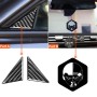 Carbon Fiber Car Left Right Side Window Posts Decorative Sticker for Dodge Challenger 2015 to Now, Left Driving