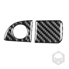 Carbon Fiber Car Co-pilot Storage Handle Decorative Sticker for Dodge Challenger 2015 to Now, Left Driving