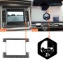 Carbon Fiber Car Navigation Frame Decorative Sticker for Dodge Challenger 2015 to Now, Left Driving