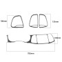 4 PCS / Set Carbon Fiber Car Central Control Instrument Set Decorative Sticker for Dodge Challenger 2015 to Now, Left Driving