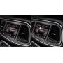 4 PCS / Set Carbon Fiber Car Central Control Instrument Set Decorative Sticker for Dodge Challenger 2015 to Now, Left Driving