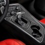 4 PCS / Set Carbon Fiber Car Central Control Gear Decorative Sticker for Dodge Challenger 2015 to Now, Left Driving