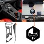 4 PCS / Set Carbon Fiber Car Central Control Gear Decorative Sticker for Dodge Challenger 2015 to Now, Left Driving