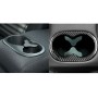 Carbon Fiber Car Rear Handrail Cup Holder Decorative Sticker for Dodge Challenger 2015 to Now, Left Driving