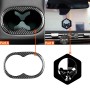 Carbon Fiber Car Rear Handrail Cup Holder Decorative Sticker for Dodge Challenger 2015 to Now, Left Driving