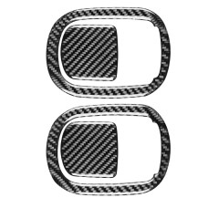 4 PCS / Set Carbon Fiber Car Seat Back Decorative Sticker for Dodge Challenger 2015 to Now, Left Driving