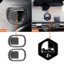 4 PCS / Set Carbon Fiber Car Seat Back Decorative Sticker for Dodge Challenger 2015 to Now, Left Driving