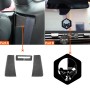 3 PCS / Set Carbon Fiber Car Seat Belt Panel Decorative Sticker for Dodge Challenger 2015 to Now, Left Driving