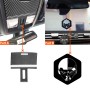 2 PCS / Set Carbon Fiber Car Reading Light Panel Decorative Sticker for Dodge Challenger 2015 to Now, Left Driving