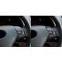 2 PCS / Set Carbon Fiber Car Steering Wheel Button B Version Decorative Sticker for Lexus GS 2006-2011, Left and Right Drive Universal