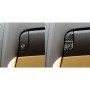 2 PCS / Set Carbon Fiber Car Storage Box Switch Decorative Sticker for Lexus GS 2006-2011, Left Drive