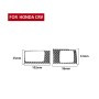 2 PCS / Set Carbon Fiber Car Central Control Card Box Panel Decorative Sticker for Honda CRV 2007-2011, Left Drive
