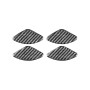 4 PCS / Set Carbon Fiber Car Inner Door Bowl Patch Decorative Sticker for Honda CRV 2007-2011, Left and Right Drive Universal